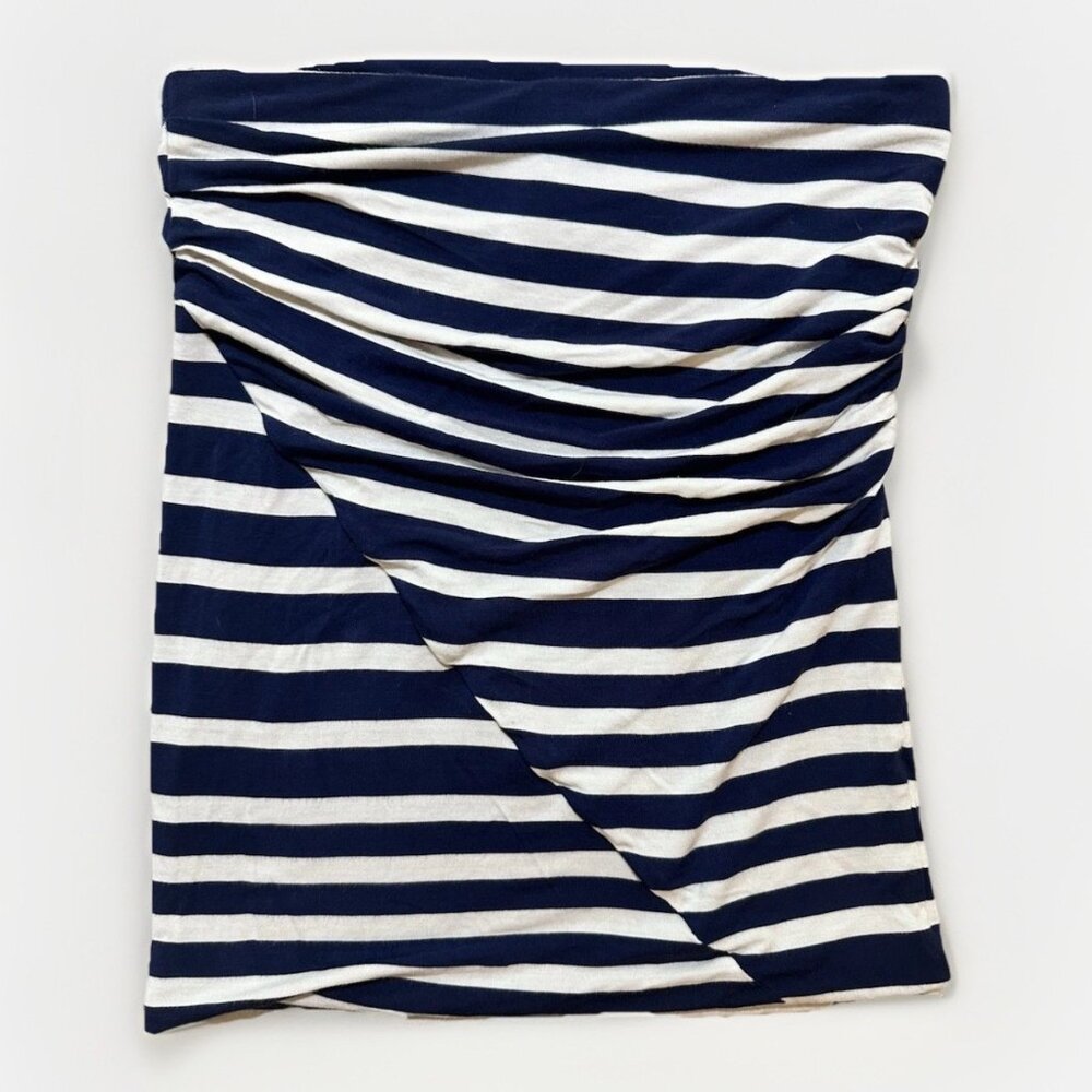 CAbi Top Skirt Women’s XS Navy Blue White Stripe Convertible Tube Top Skirt #789 - Picture 9 of 14